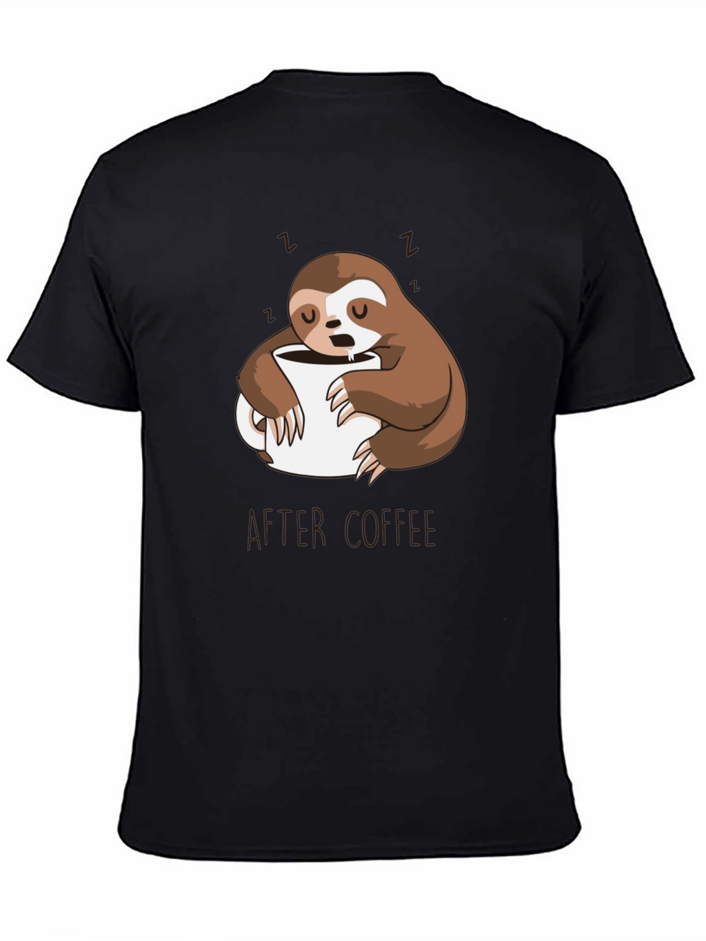 Funny Sloth After Coffee Graphic T-Shirt