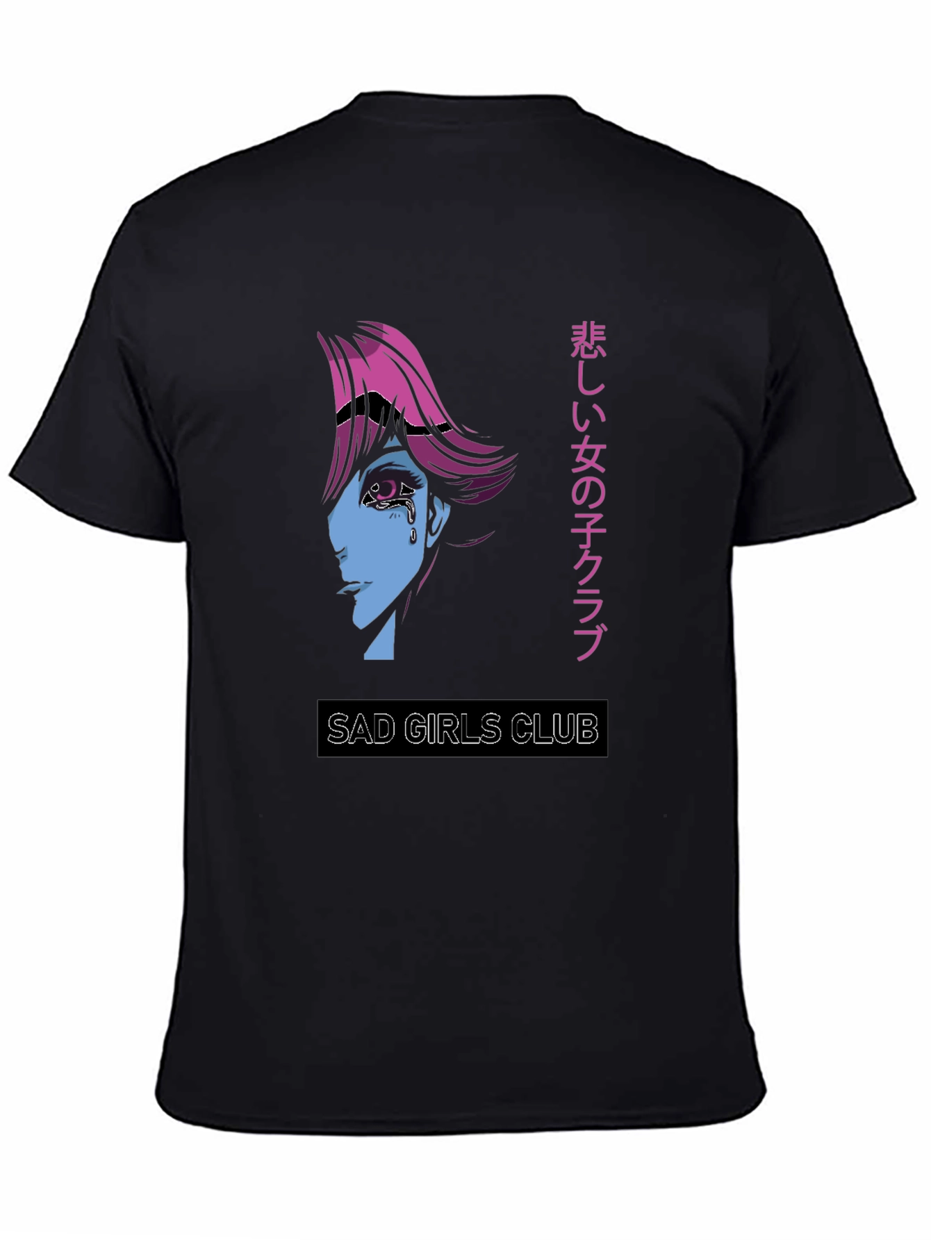Sad Girls Club Graphic Tee - Anime Style