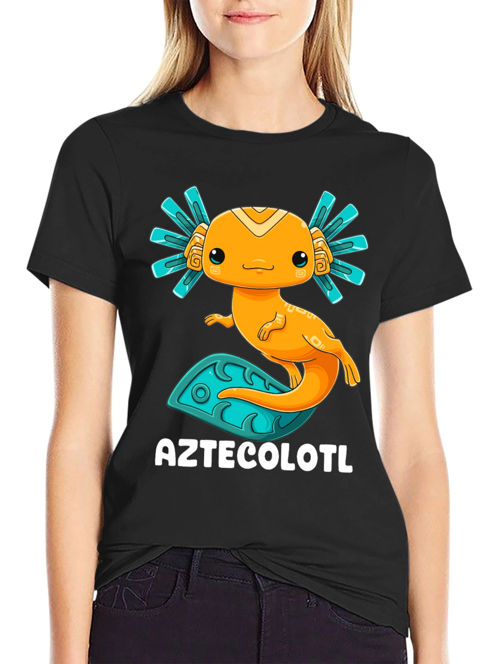 Aztecolotl T-Shirt: Cute Axolotl Graphic Tee