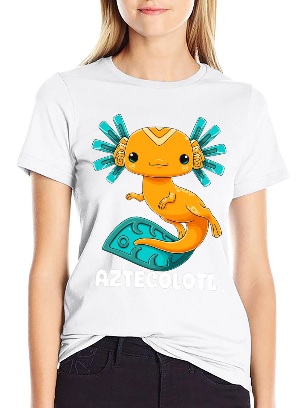 Aztecolotl T-Shirt: Cute Axolotl Graphic Tee