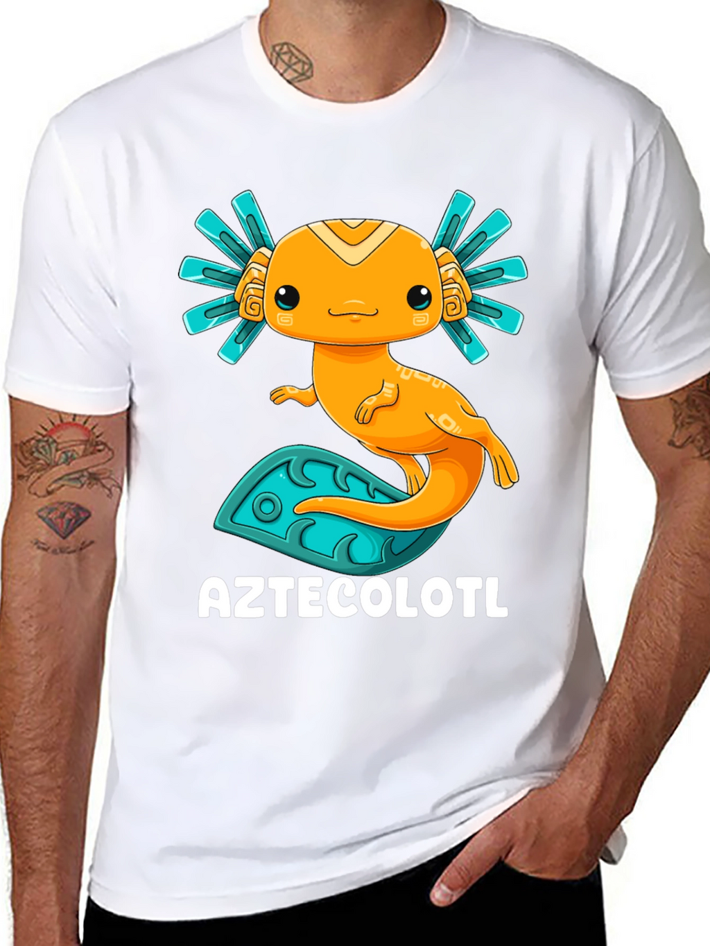 Aztecolotl T-Shirt: Cute Axolotl Graphic Tee