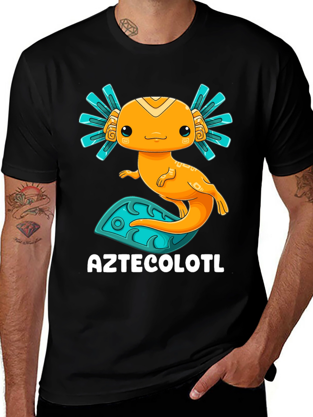 Aztecolotl T-Shirt: Cute Axolotl Graphic Tee