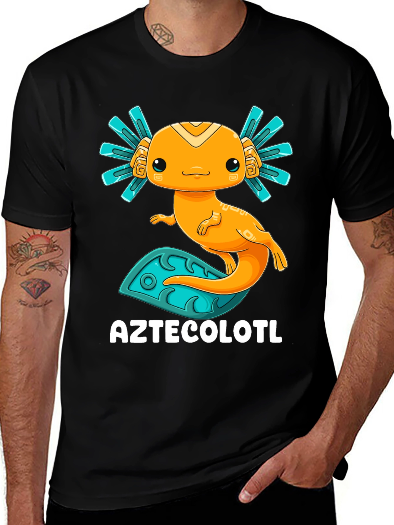 Aztecolotl T-Shirt: Cute Axolotl Graphic Tee