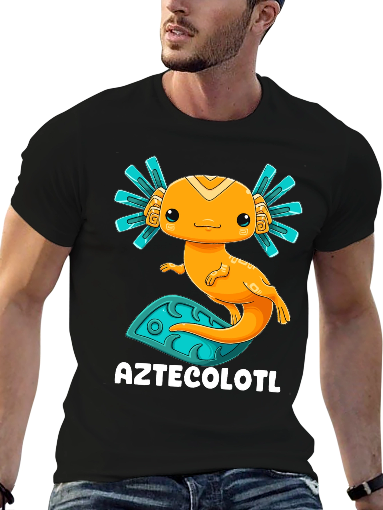 Aztecolotl T-Shirt: Cute Axolotl Graphic Tee