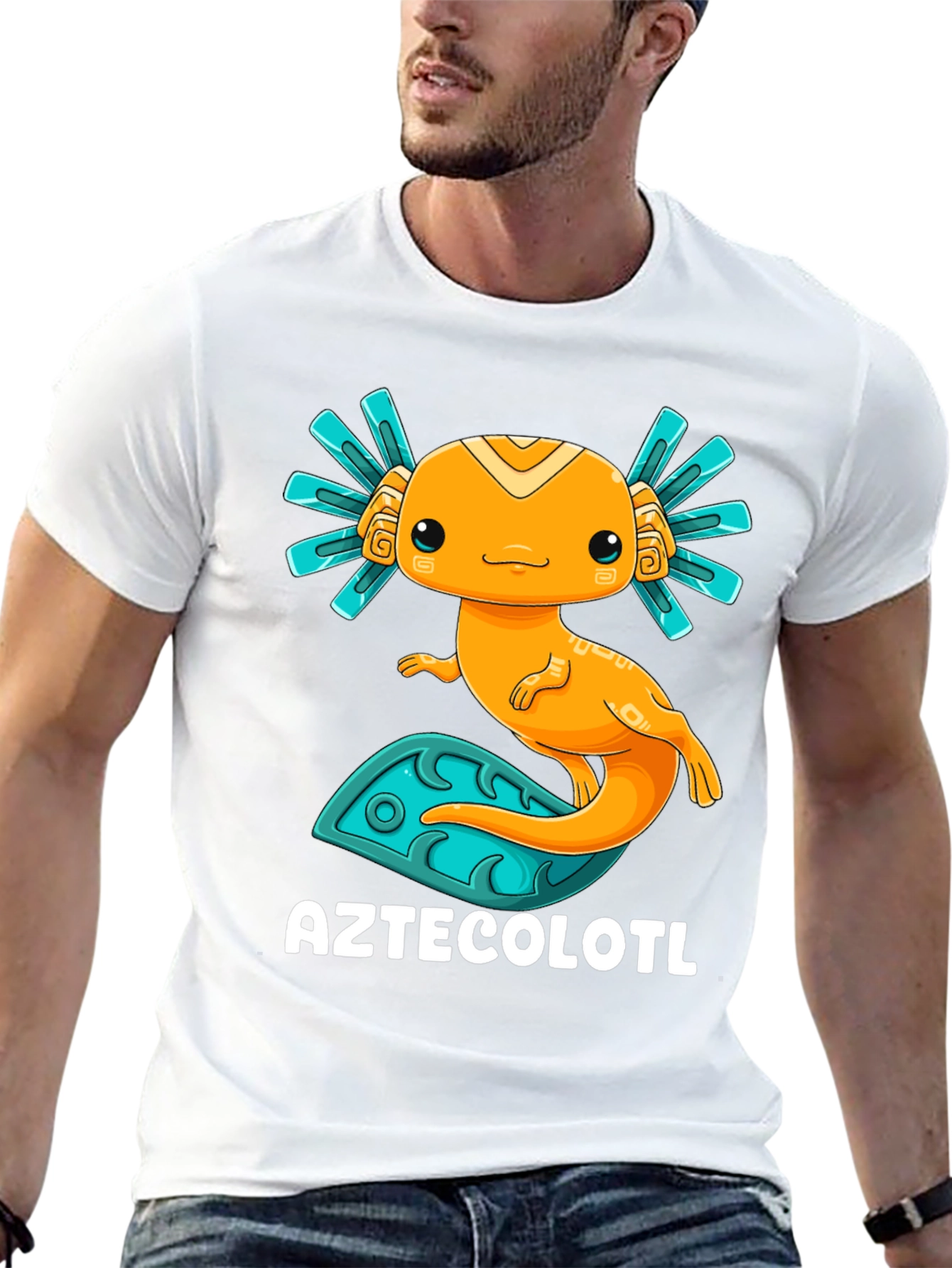 Aztecolotl T-Shirt: Cute Axolotl Graphic Tee