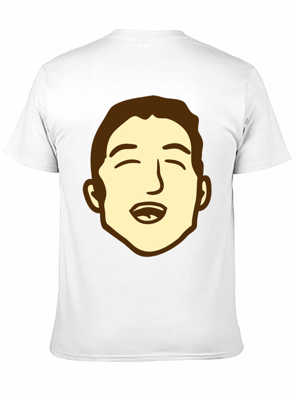 Cartoon Face Graphic Black Tee