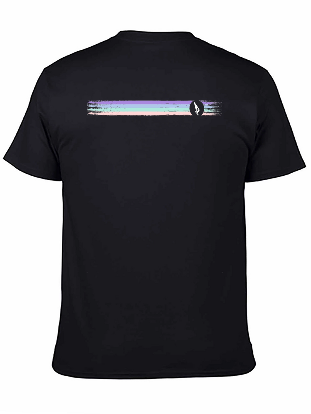 Retro Stripe Black T-Shirt
