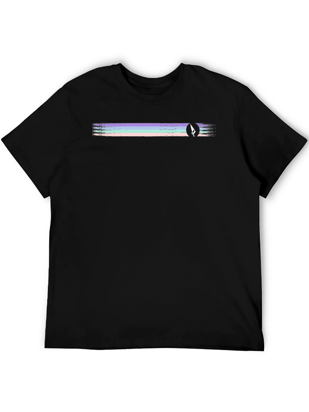 Retro Stripe Black T-Shirt