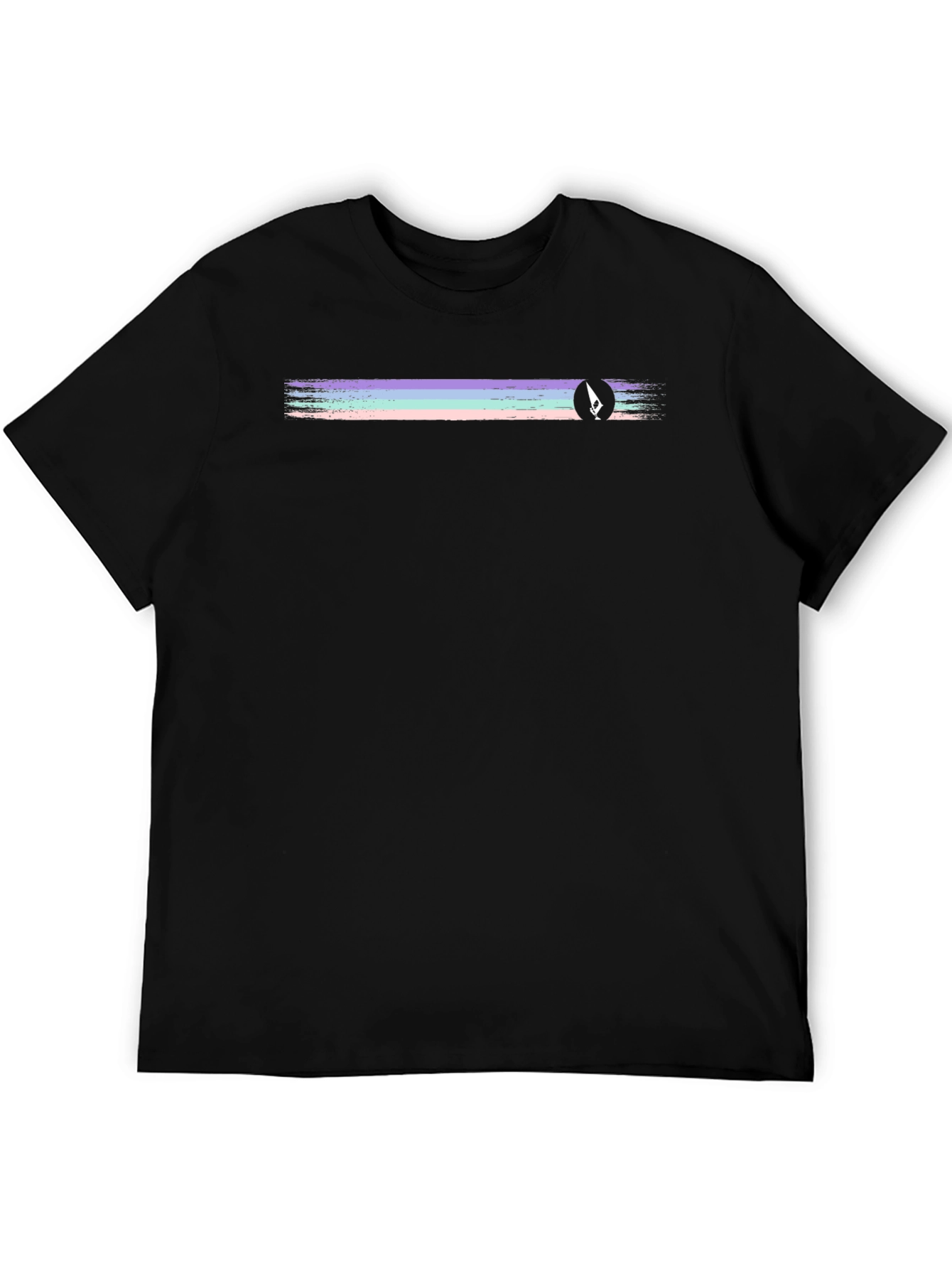 Retro Stripe Black T-Shirt