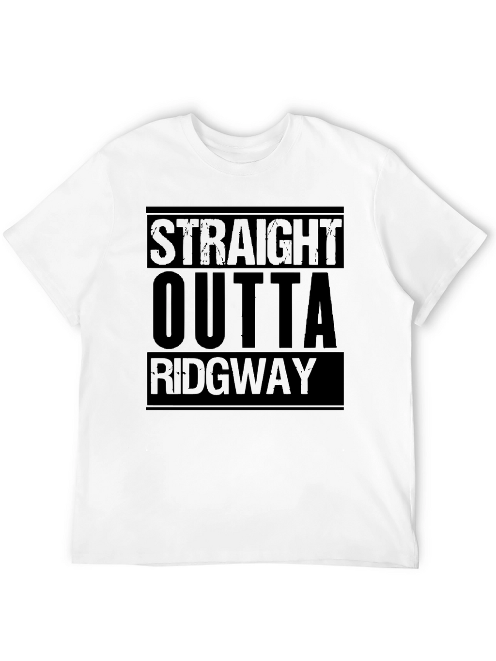 Straight Outta Ridgway Black Graphic T-Shirt
