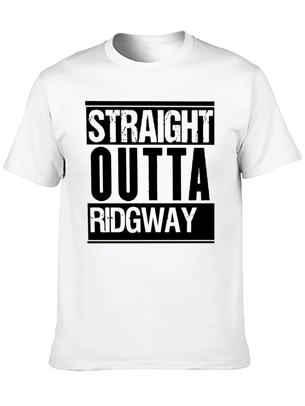 Straight Outta Ridgway Black Graphic T-Shirt