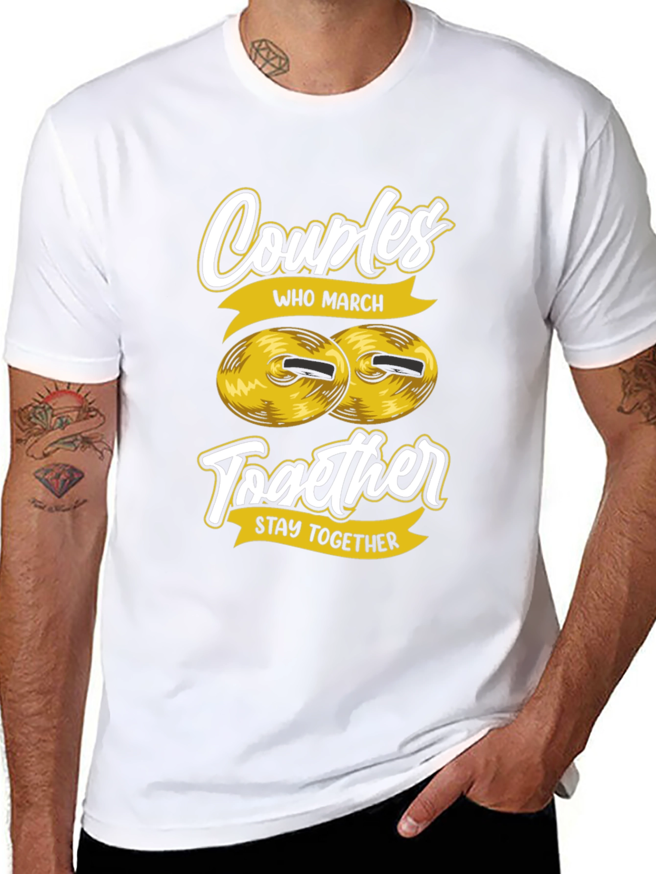 Couples Who March Together T-Shirt
