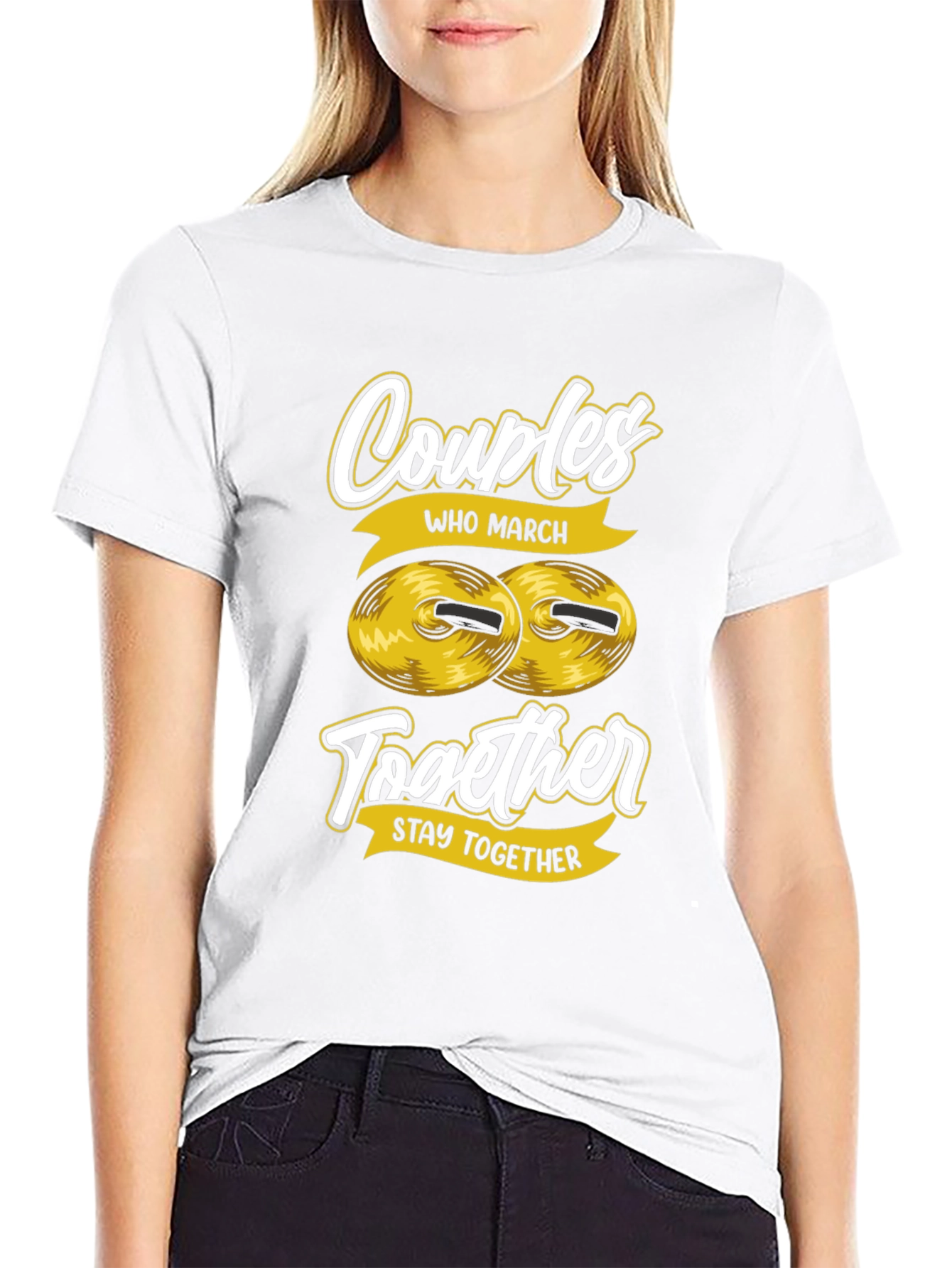 Couples Who March Together T-Shirt