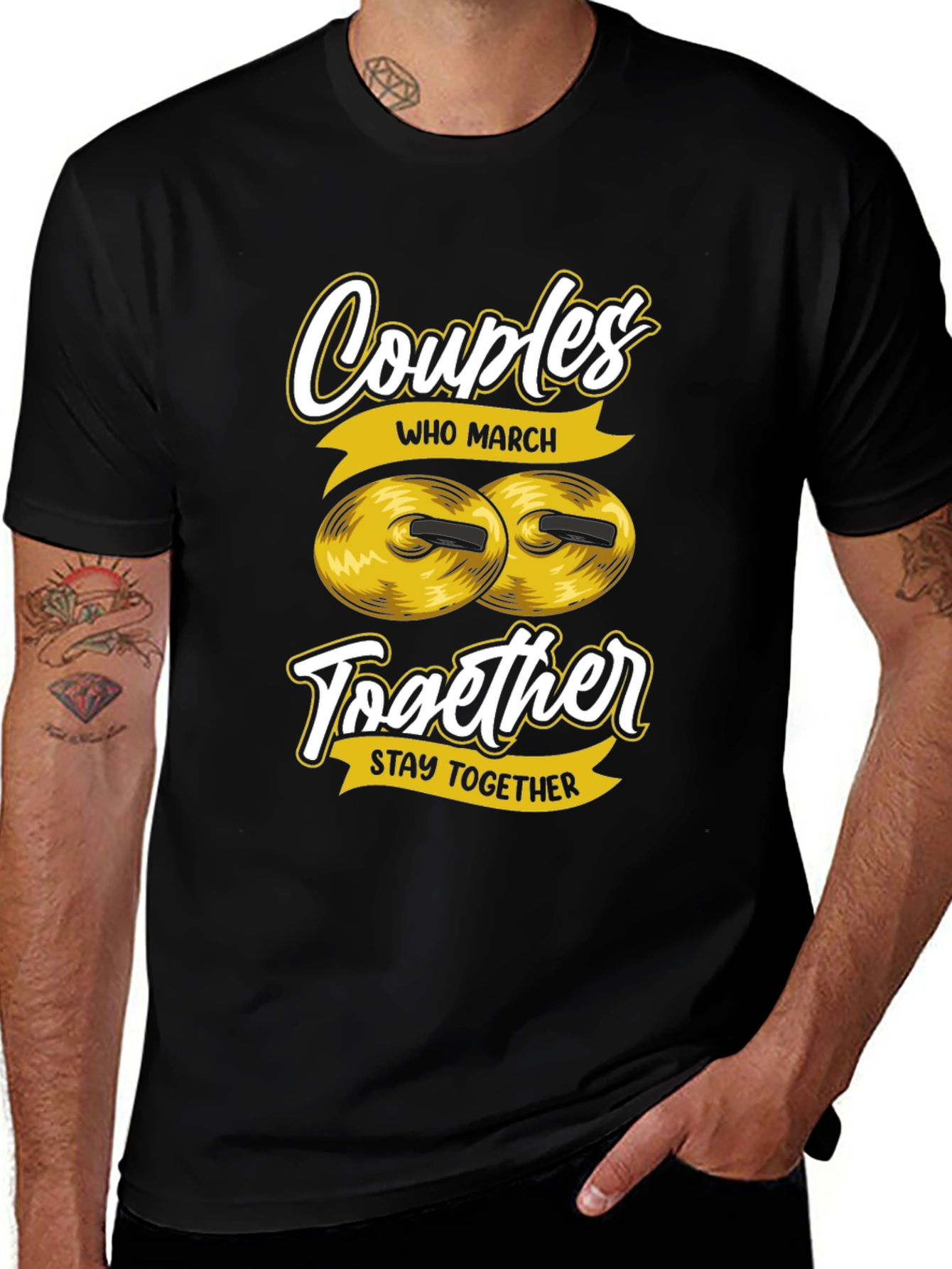 Couples Who March Together T-Shirt
