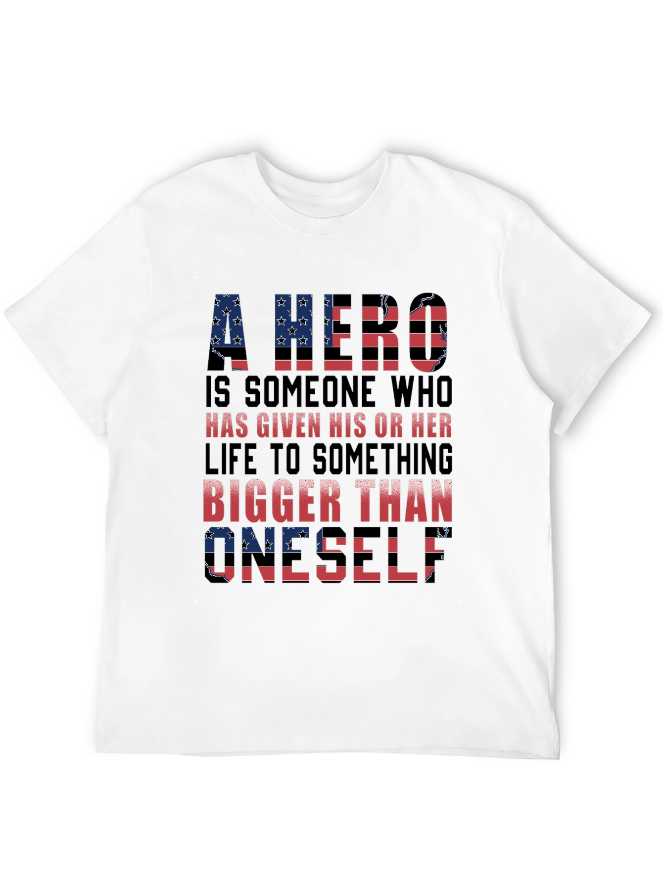 Patriotic Hero T-Shirt - American Flag Design