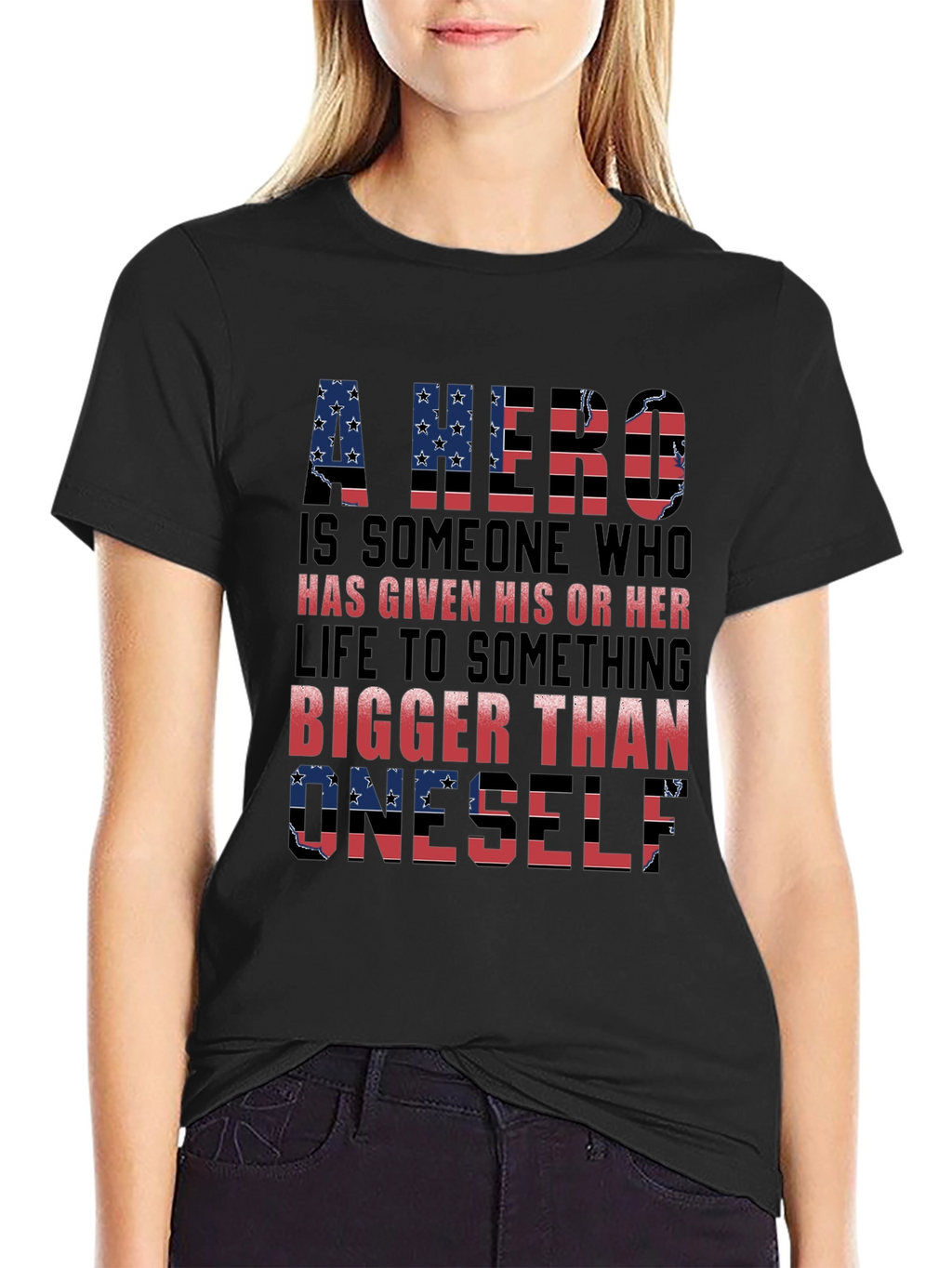 Patriotic Hero T-Shirt - American Flag Design