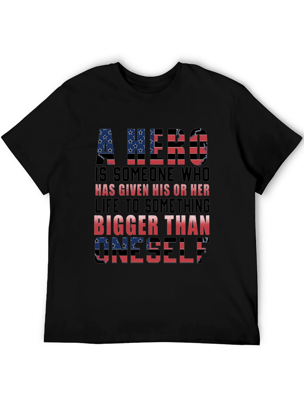 Patriotic Hero T-Shirt - American Flag Design