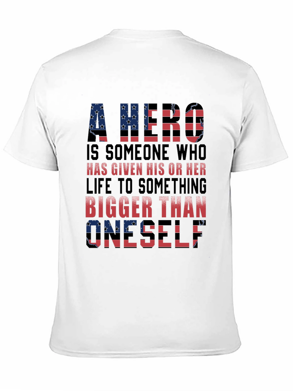 Patriotic Hero T-Shirt - American Flag Design