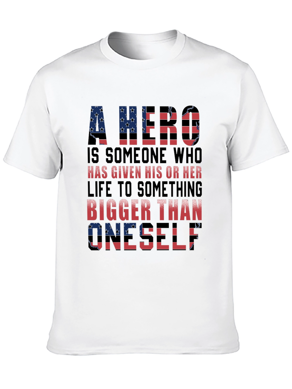 Patriotic Hero T-Shirt - American Flag Design