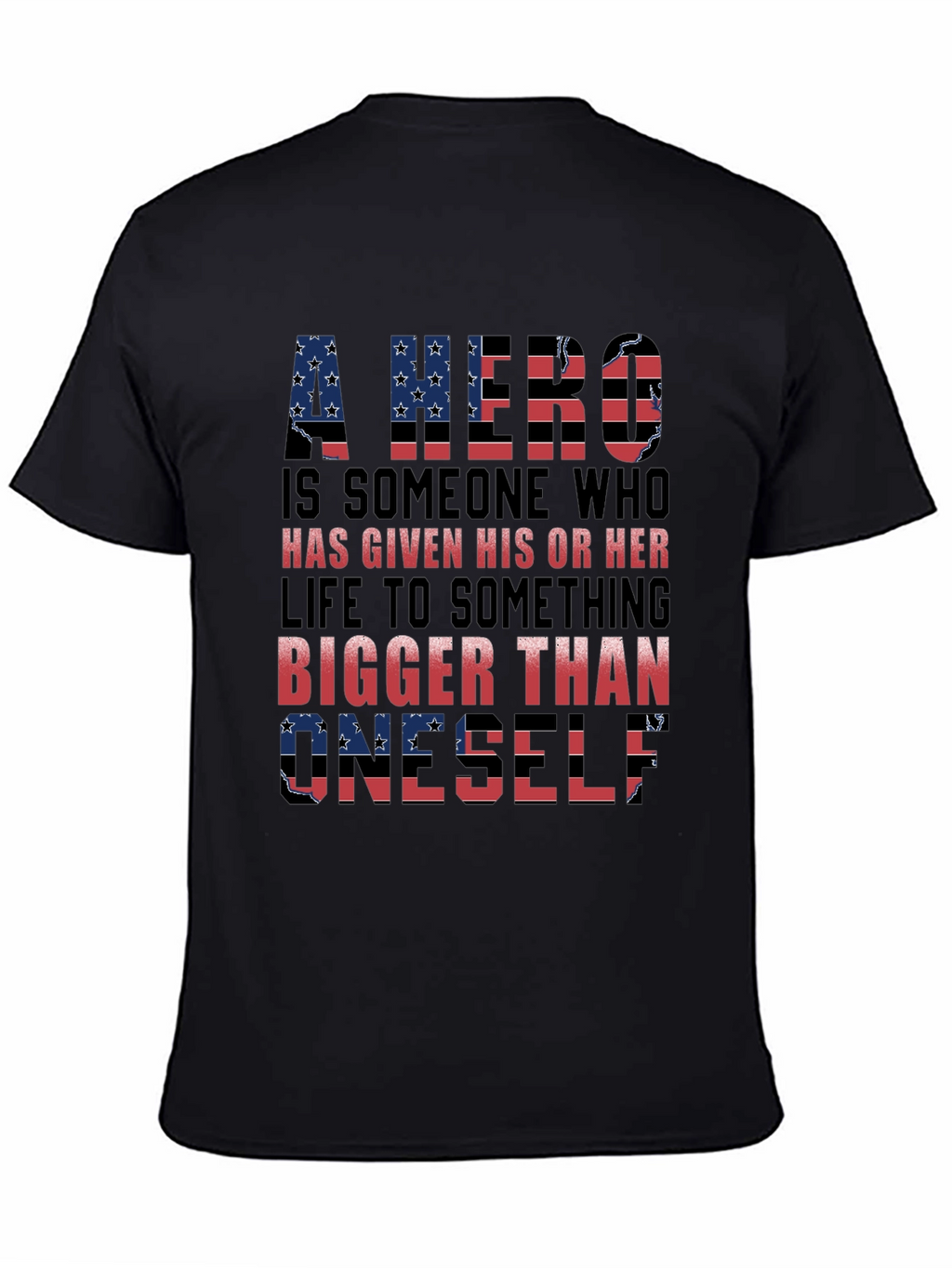 Patriotic Hero T-Shirt - American Flag Design