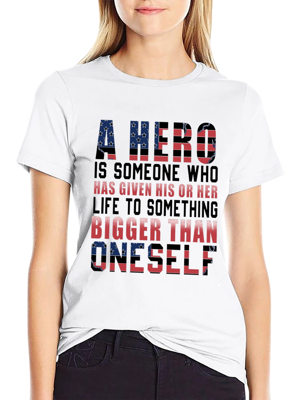 Patriotic Hero T-Shirt - American Flag Design