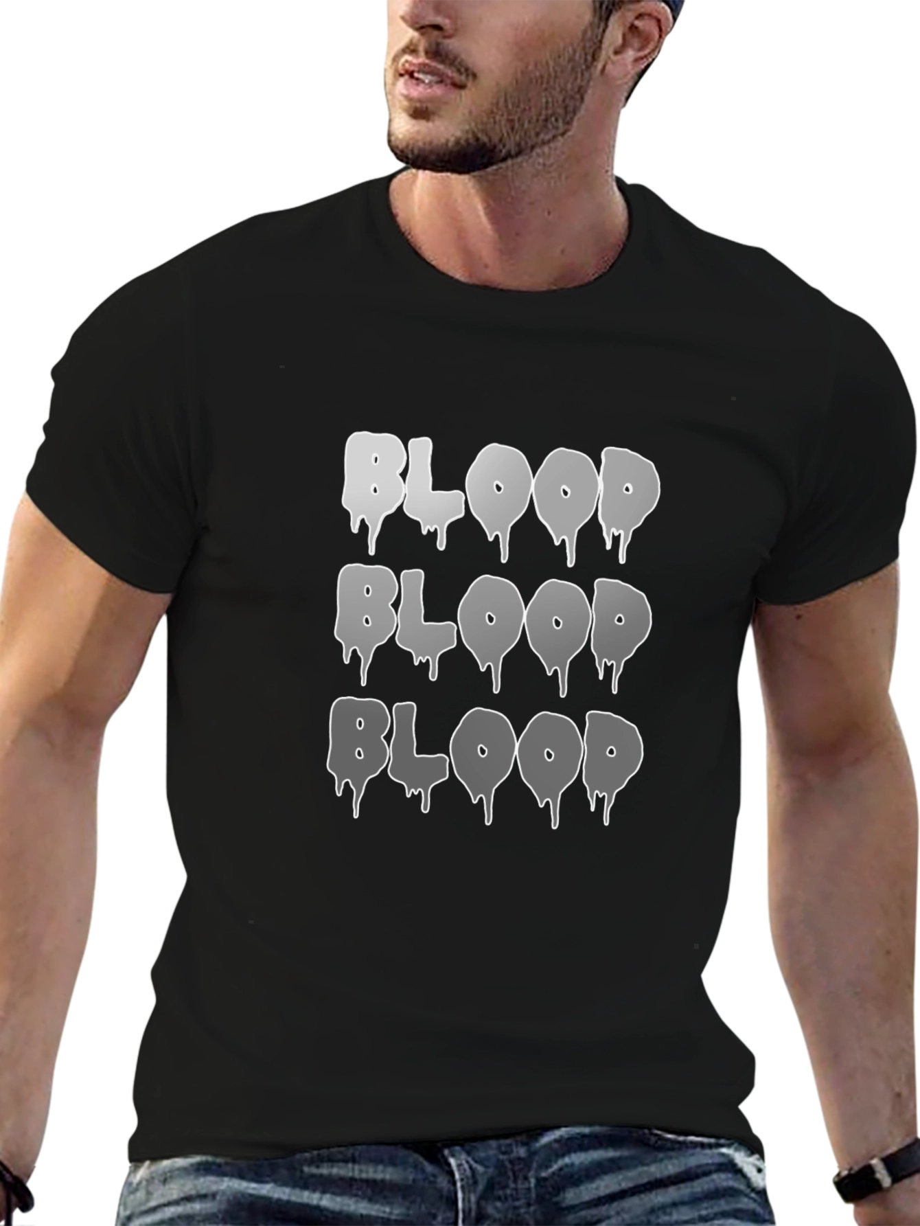 Blood Drip Graphic T-Shirt - Trendy Style