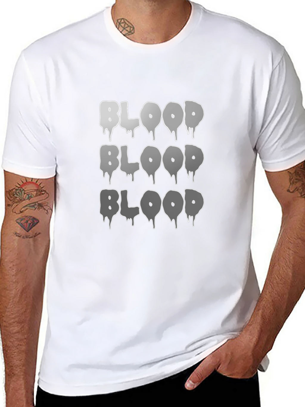 Blood Drip Graphic T-Shirt - Trendy Style