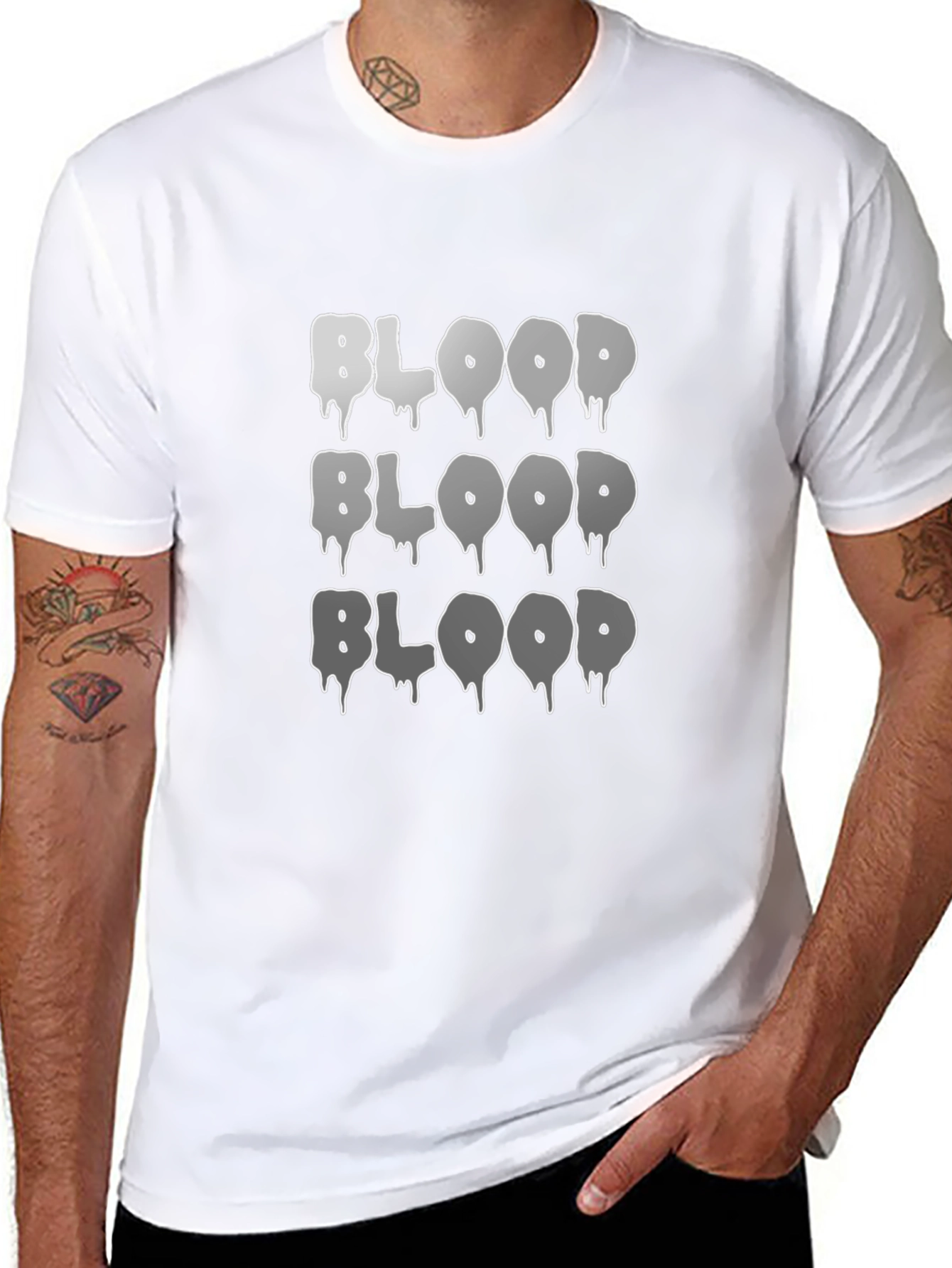 Blood Drip Graphic T-Shirt - Trendy Style
