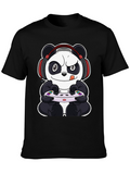 Gamer Panda Black T-Shirt