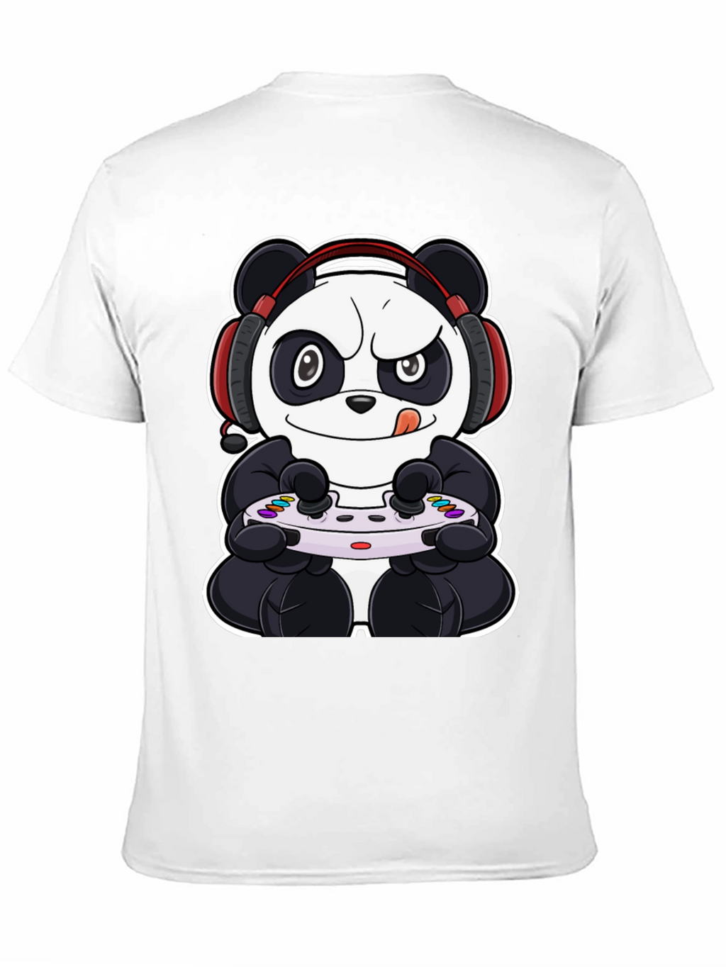Gamer Panda Black T-Shirt