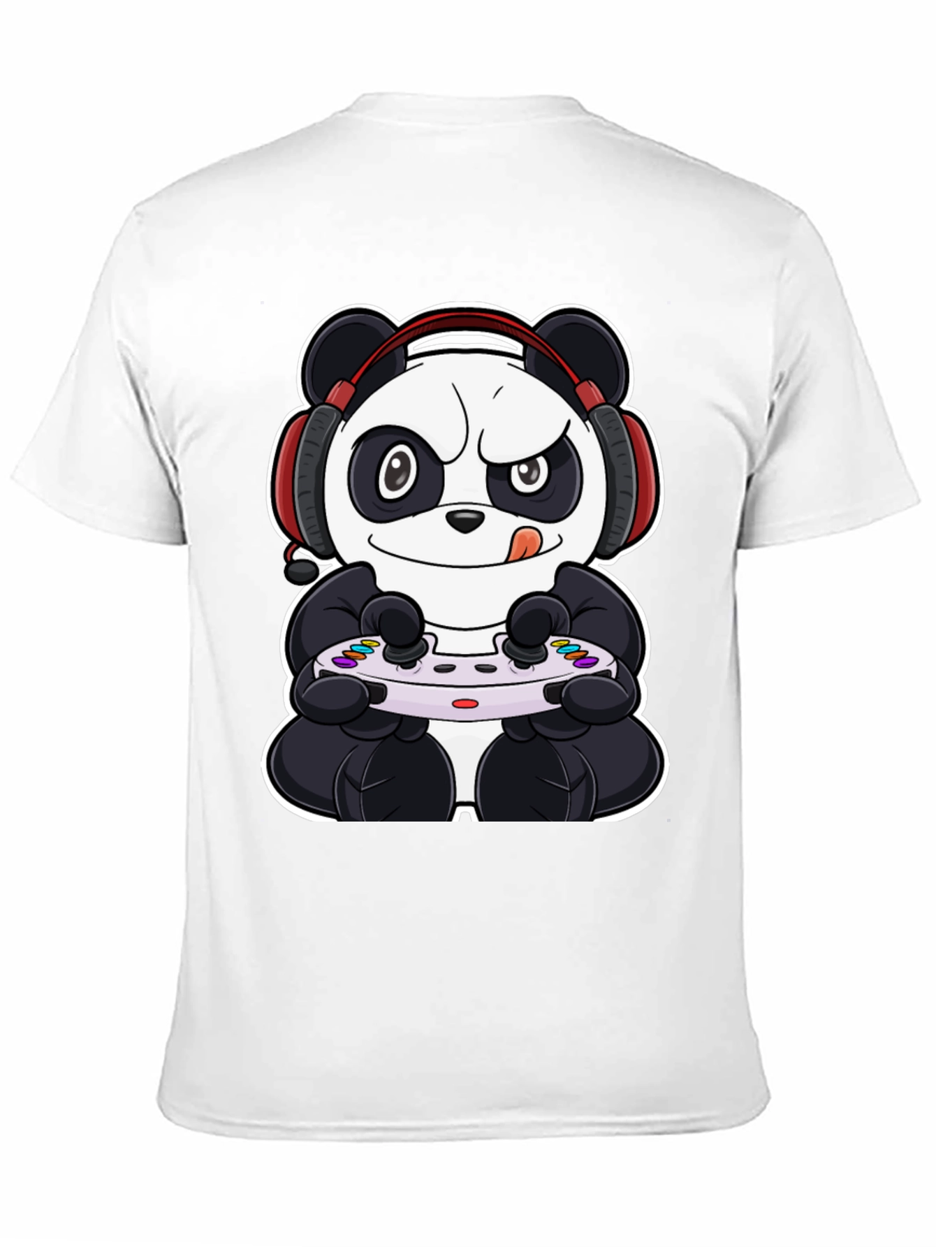 Gamer Panda Black T-Shirt