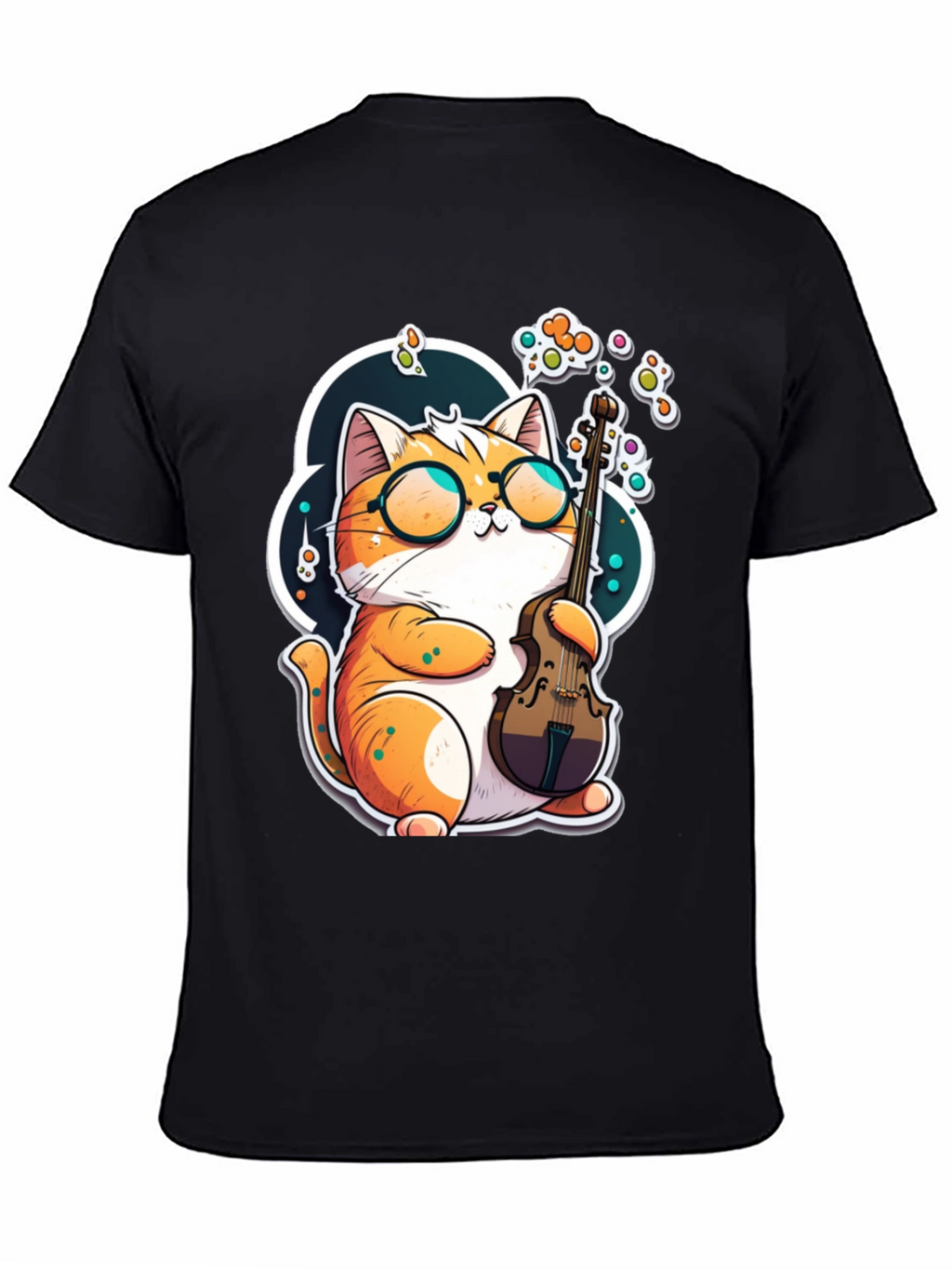 Cat Musician Graphic Tee