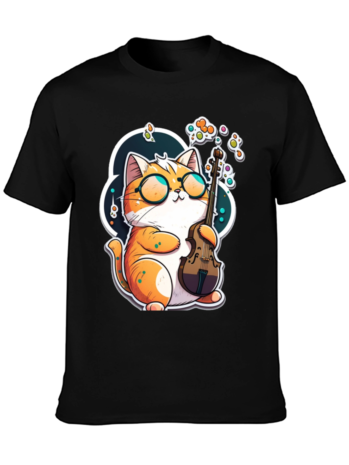 Cat Musician Graphic Tee