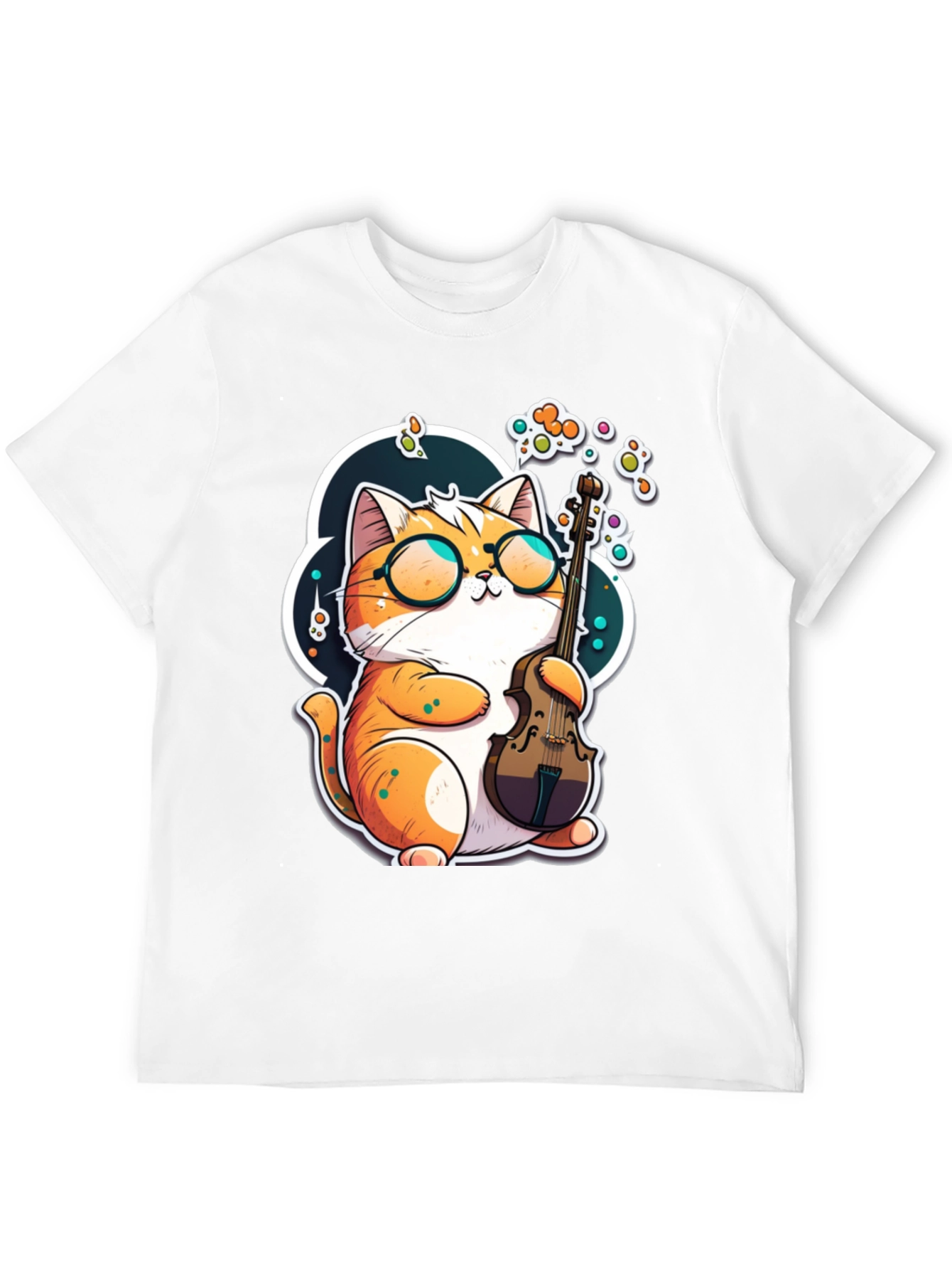 Cat Musician Graphic Tee