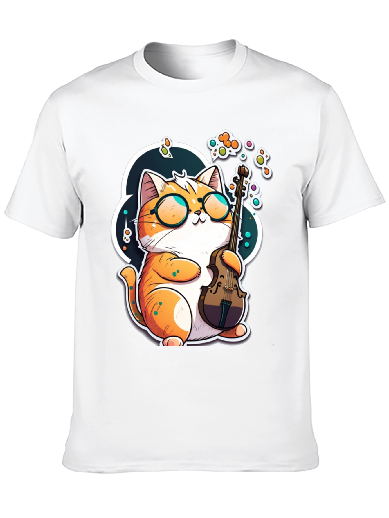 Cat Musician Graphic Tee