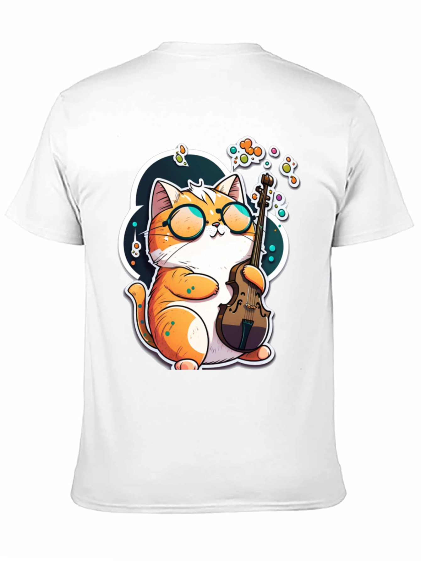 Cat Musician Graphic Tee