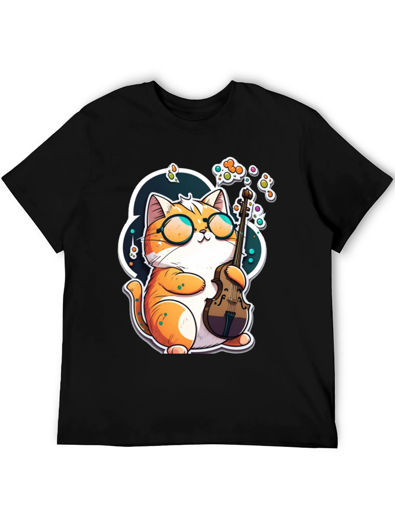 Cat Musician Graphic Tee