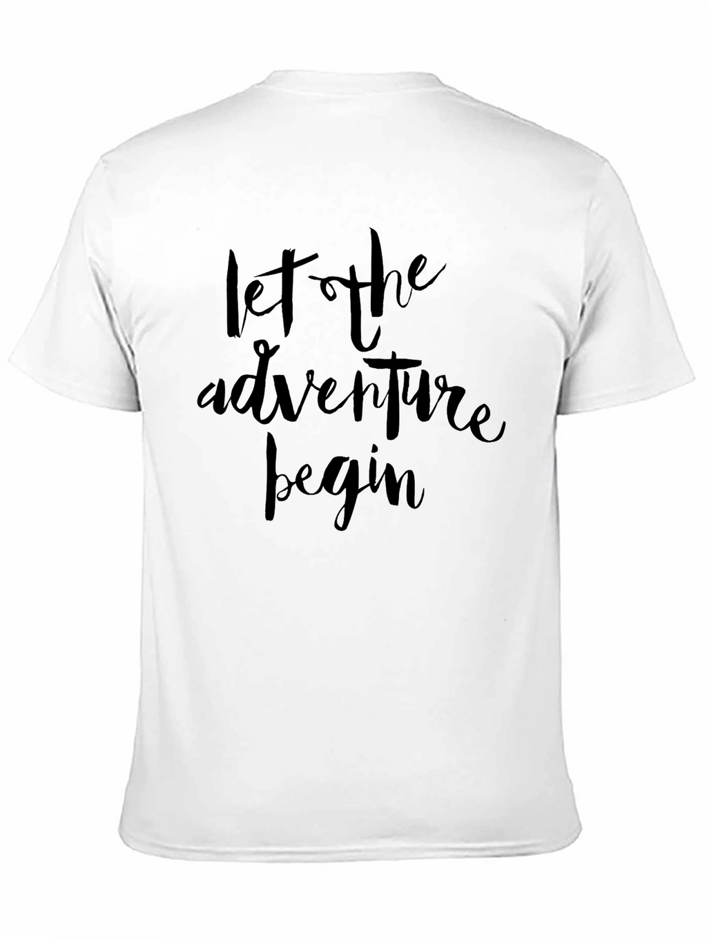 Adventure Begins Black Graphic Tee