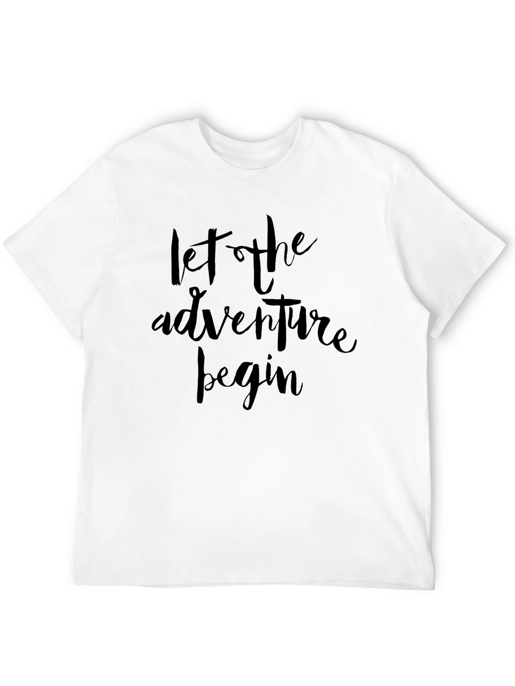 Adventure Begins Black Graphic Tee