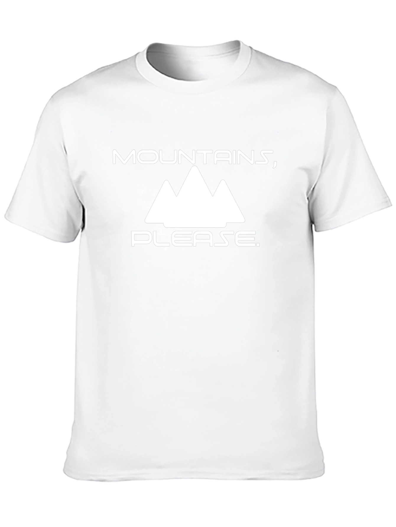 Mountains Please Black Graphic Tee
