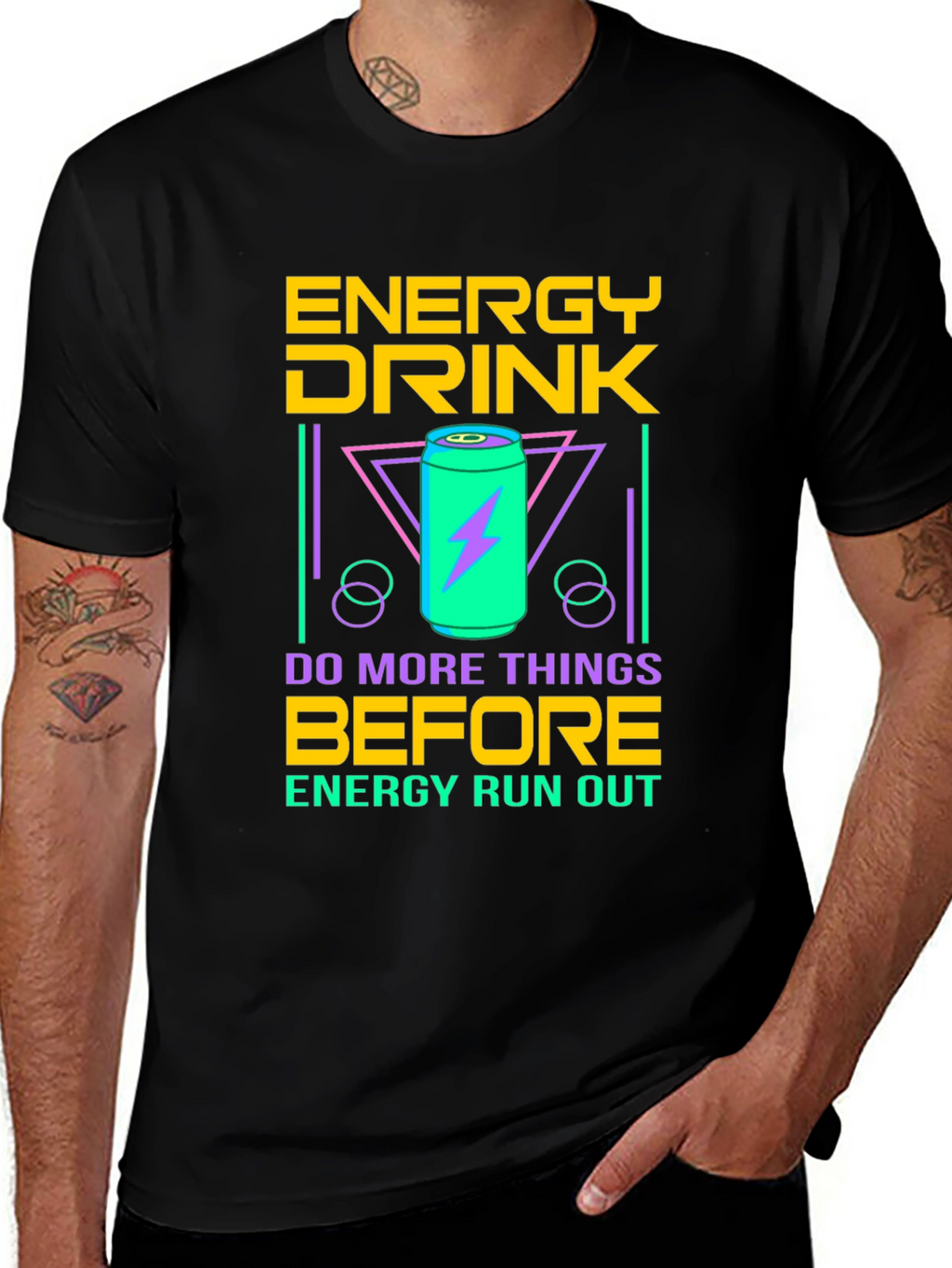 Energy Drink Graphic T-Shirt - Do More Things
