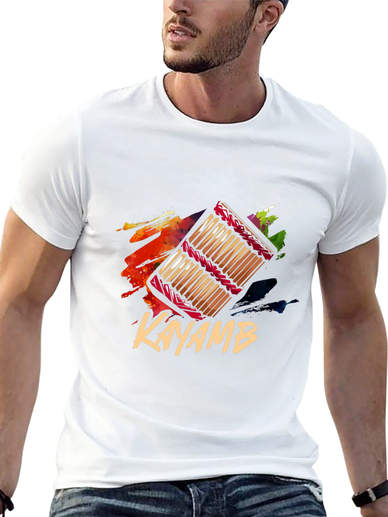 Kayamb T-Shirt - Stylish Musical Instrument Design