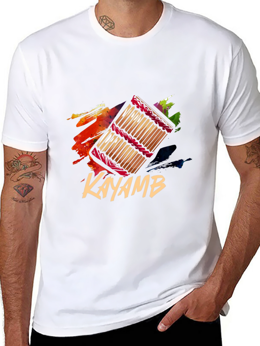 Kayamb T-Shirt - Stylish Musical Instrument Design