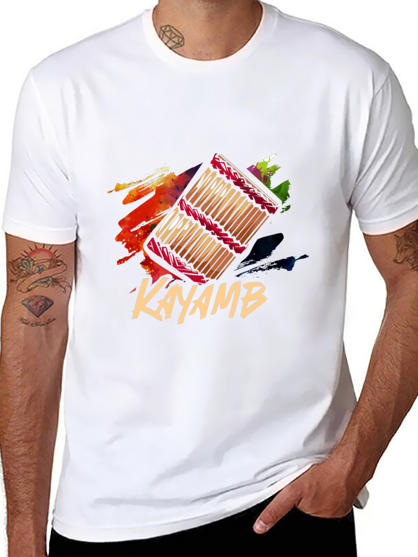 Kayamb T-Shirt - Stylish Musical Instrument Design
