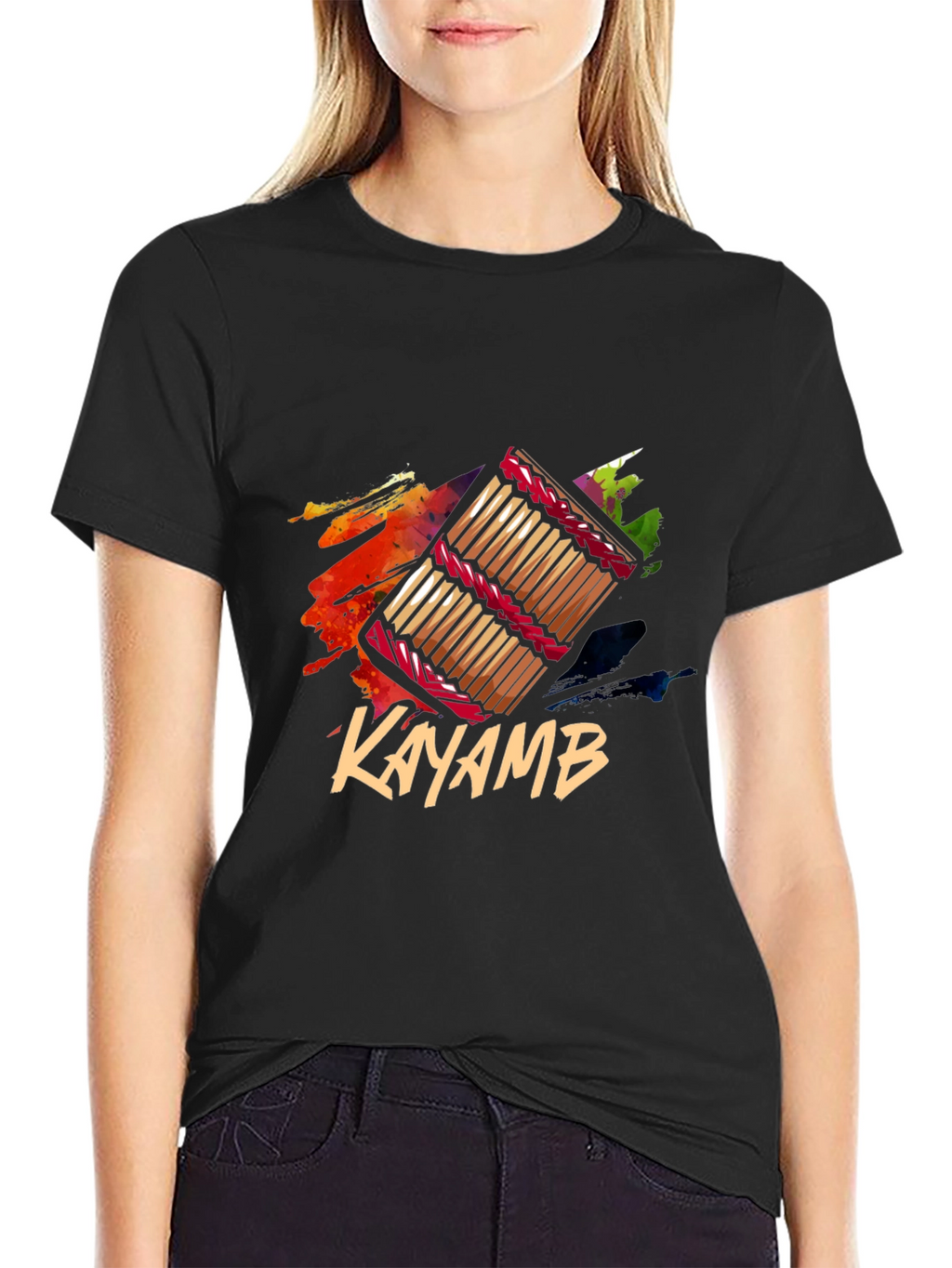 Kayamb T-Shirt - Stylish Musical Instrument Design