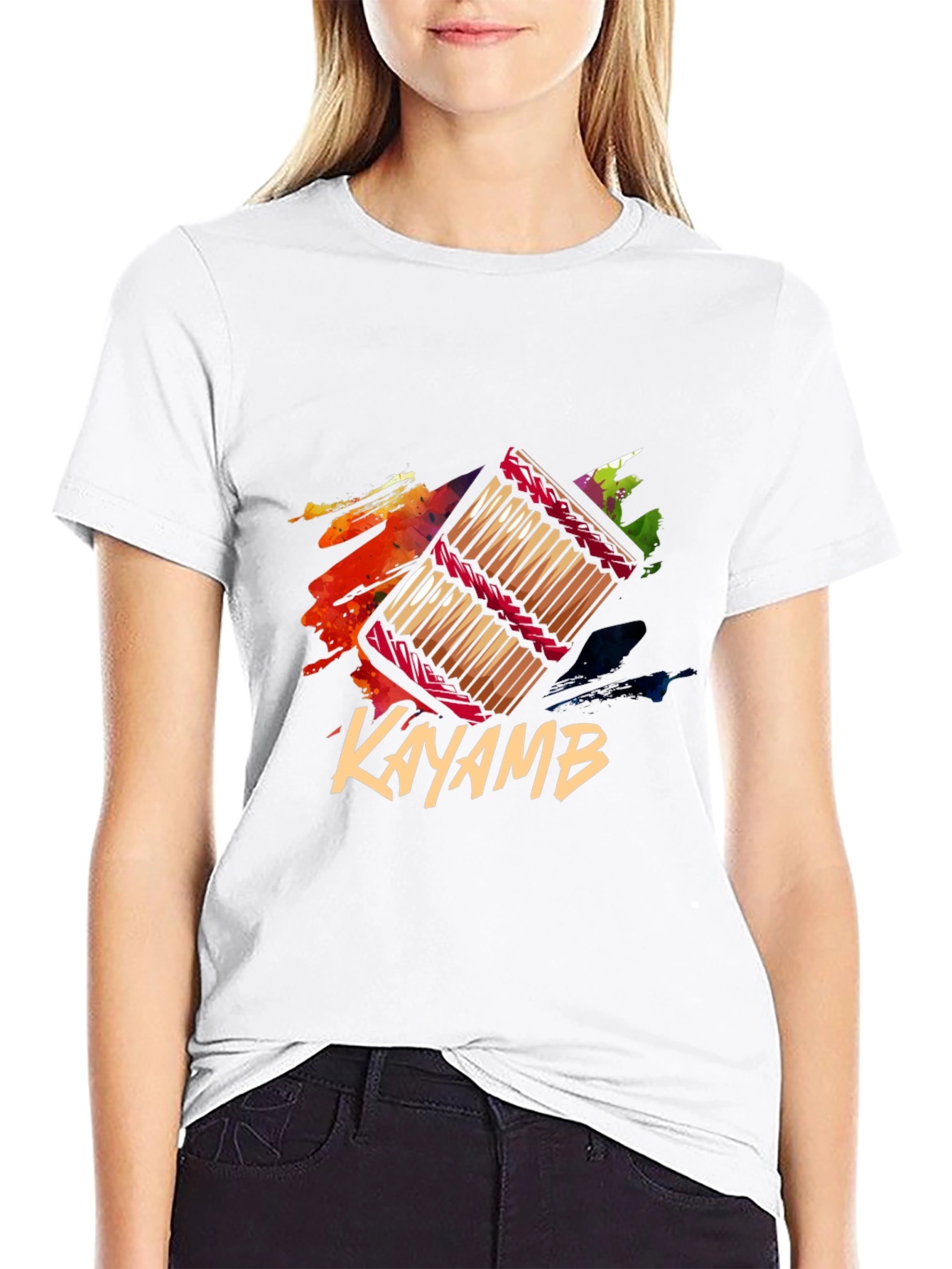 Kayamb T-Shirt - Stylish Musical Instrument Design