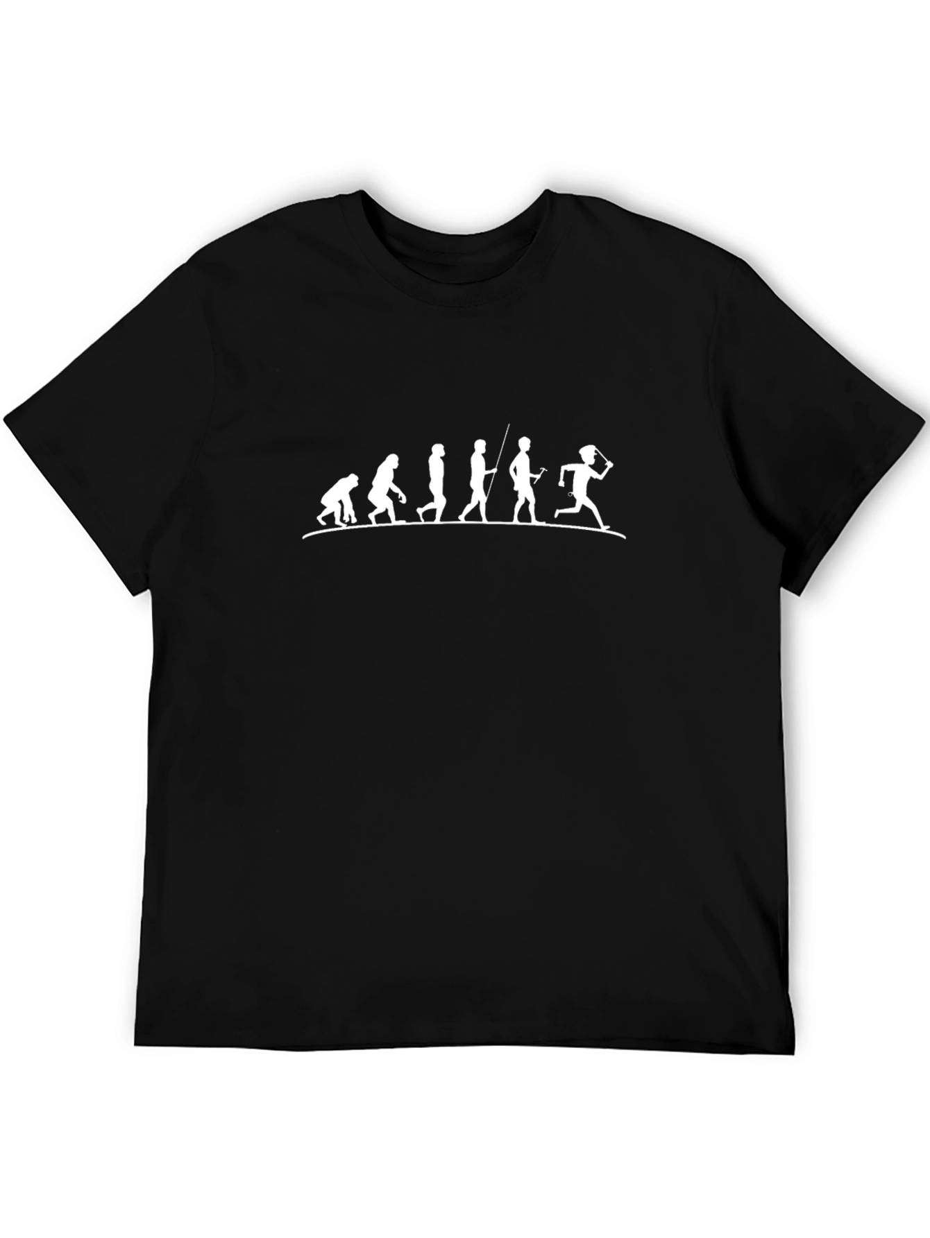 Evolution to Lacrosse Black Graphic Tee