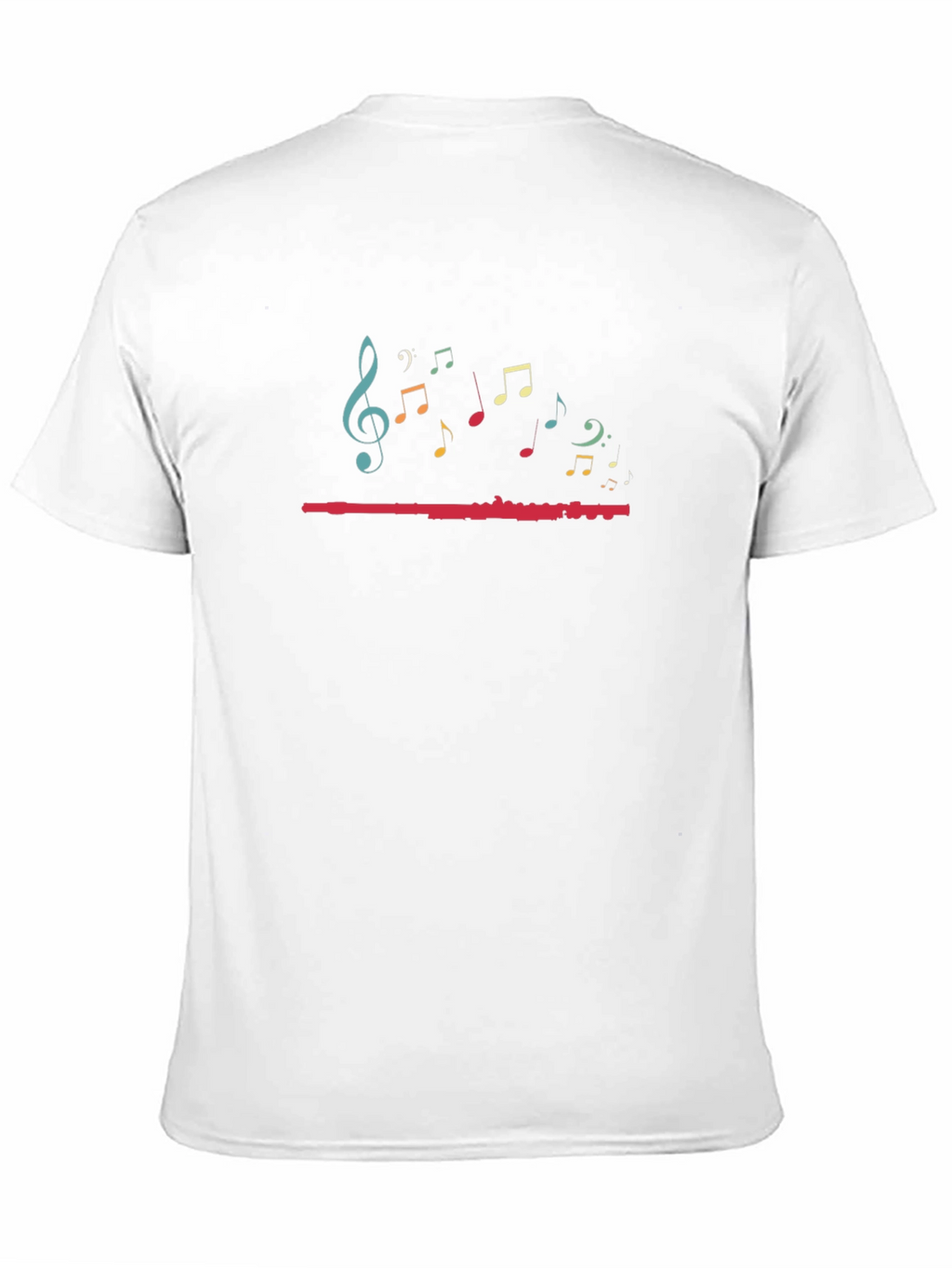 Music Notes Graphic Black T-Shirt