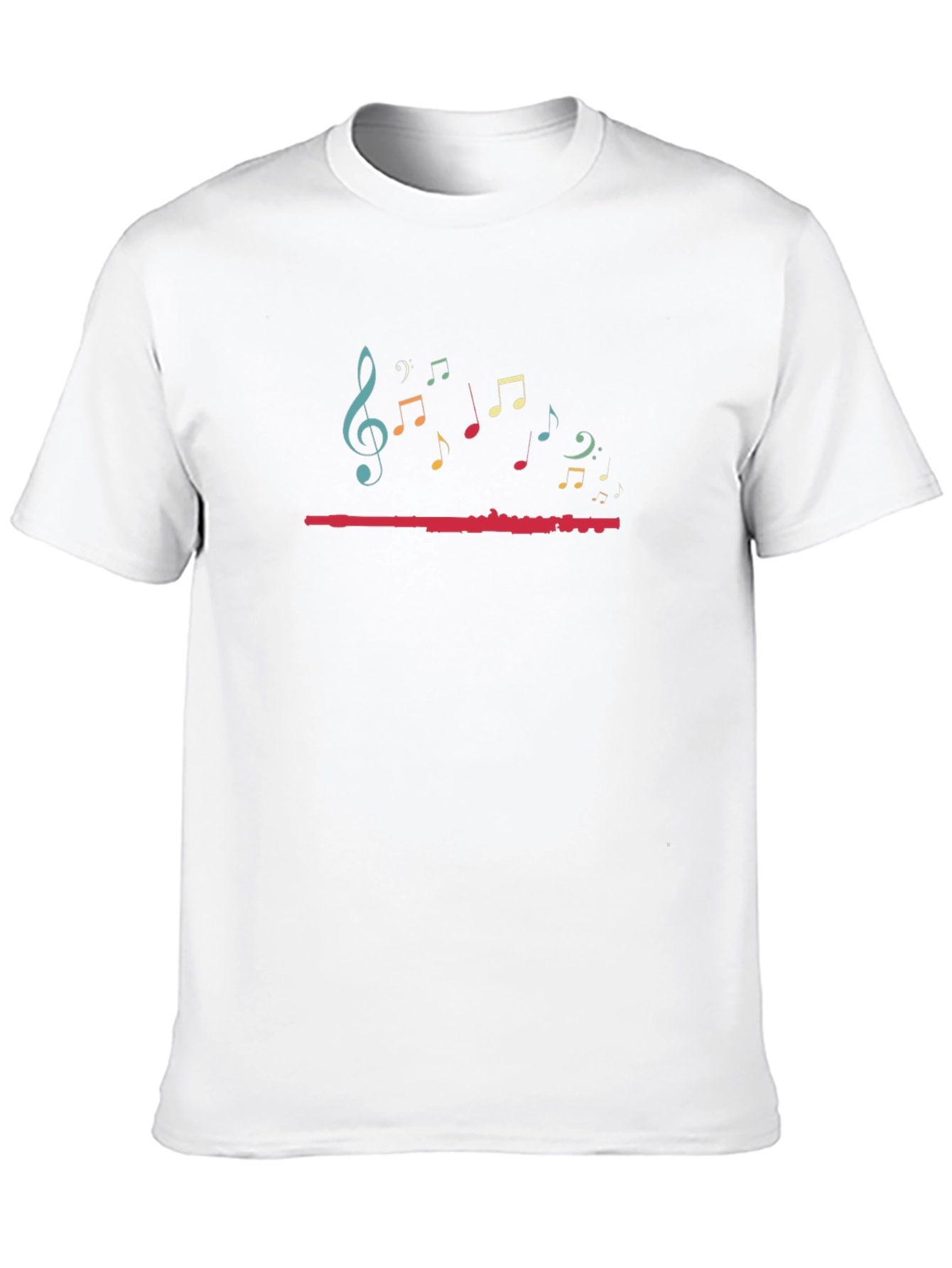Music Notes Graphic Black T-Shirt