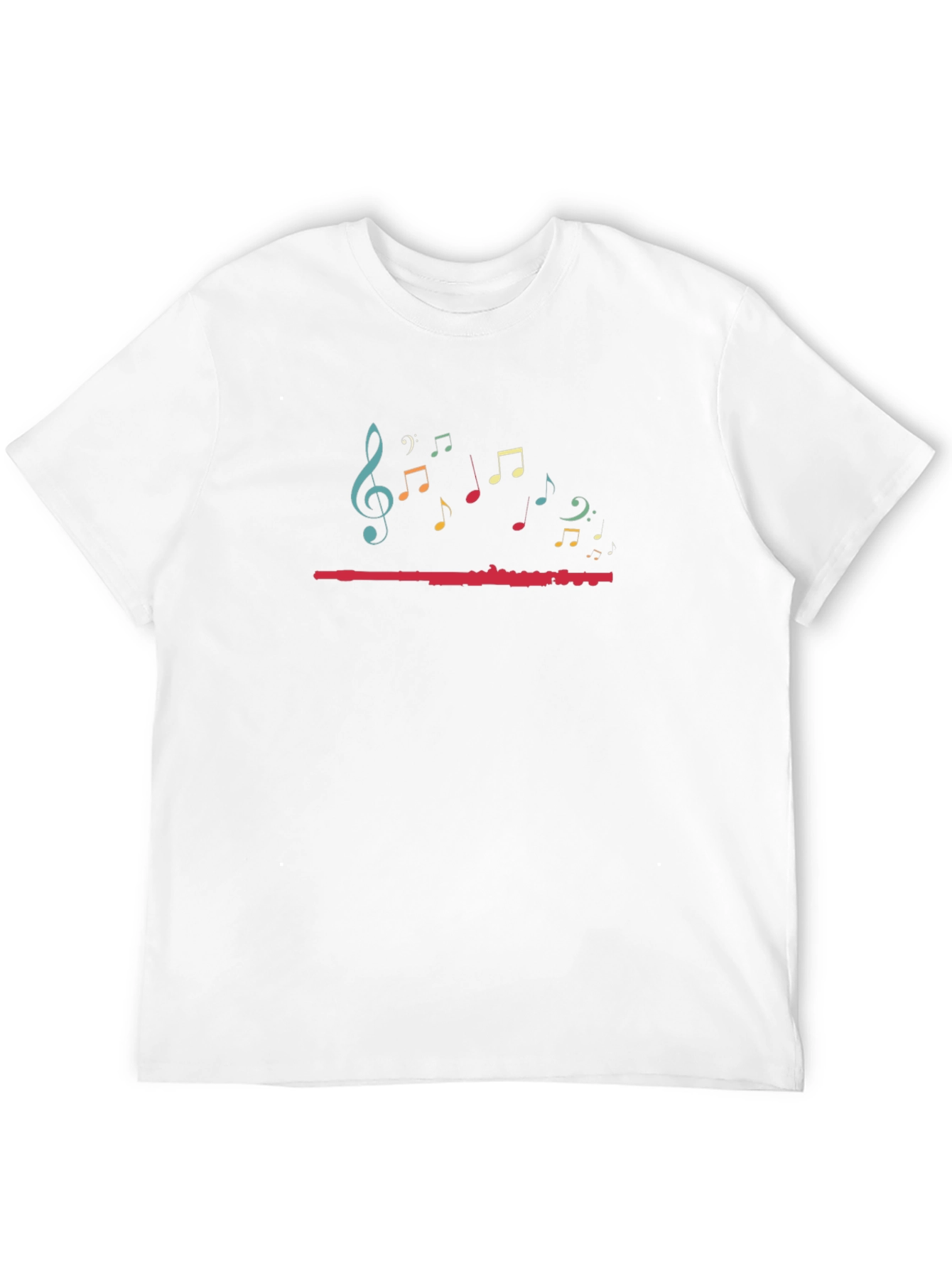 Music Notes Graphic Black T-Shirt